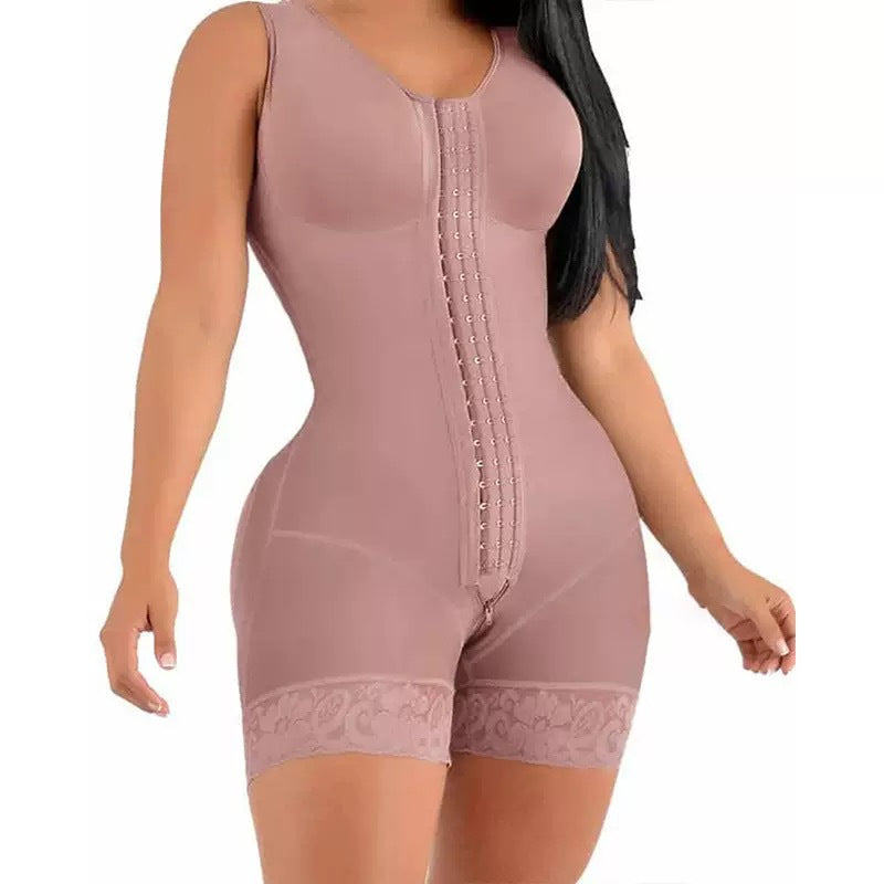 European And American Popular Body Shaping Garments One-Piece Enhanced Version Zipper Bottom Crotch Large Size Tight Tummy Control Butt Lift Body Shaping Garments Women's Waist Corset