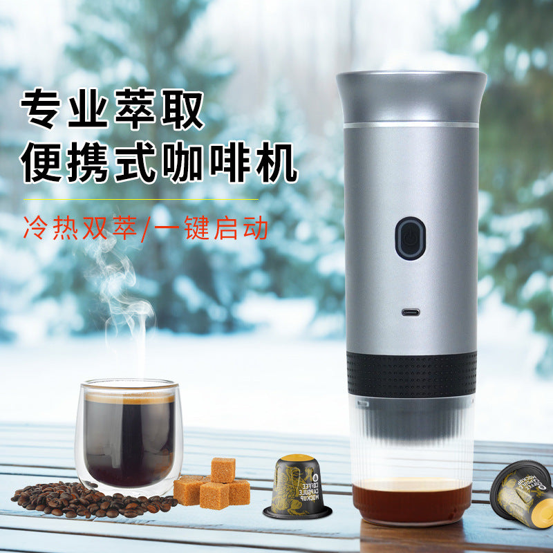 New Product Capsule Coffee Machine, Espresso Portable Coffee Machine, Coffee Powder Size Capsule Three-In-One
